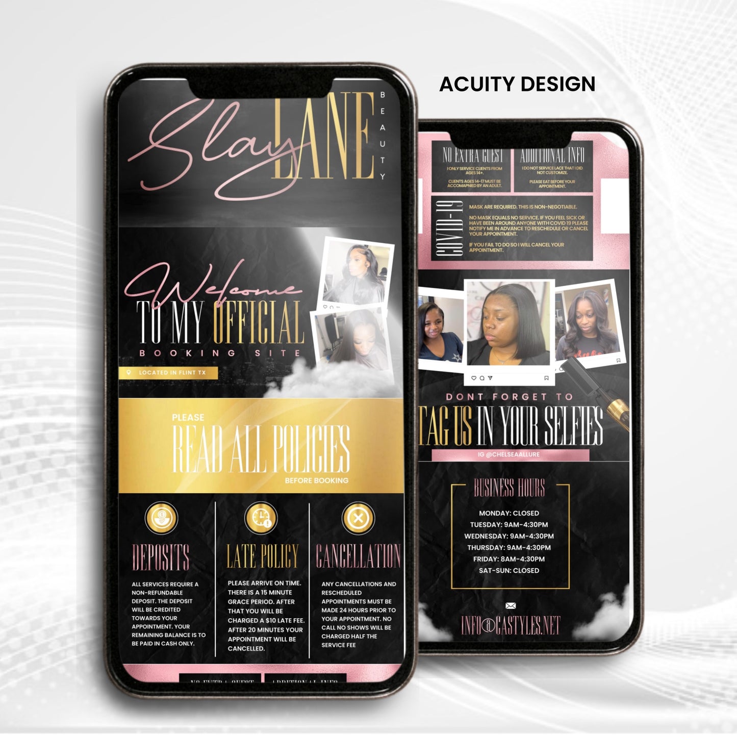 Acuity Booking Revamp